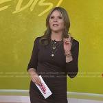 Jenna’s brown asymmetric dress on Today