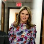 Jenna’s blue floral top on Today