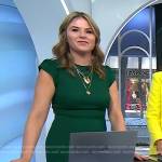 Jenna’s green cap sleeve midi dress on Today