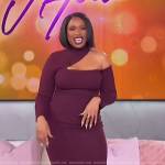 Jennifer’s purple cutout dress on The Jennifer Hudson Show