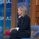 Jennifer’s navy button down shirt on Good Morning America