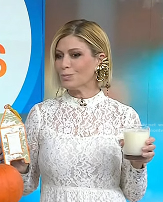 Jill’s gold statement earrings on Today
