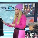Jill’s pink colorblock pleated skirt on Today