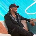 Jimmie Allen’s black bolt embellished blazer on Sherri