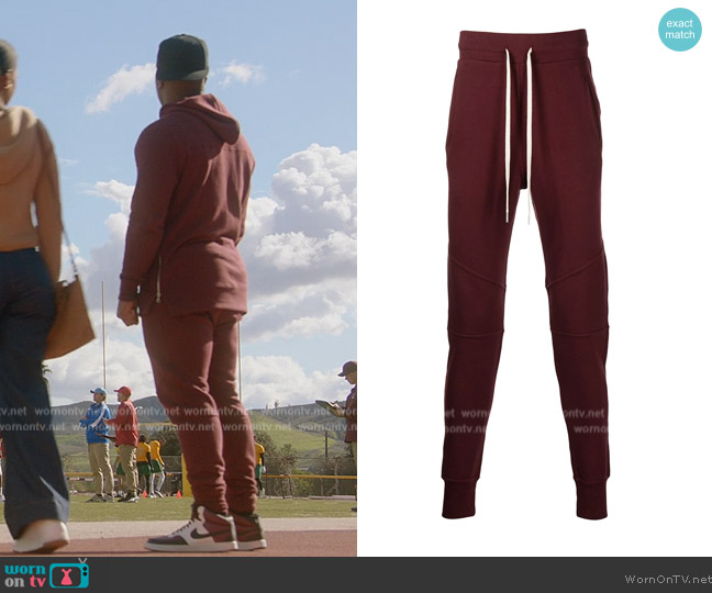 John Elliott Escobar drawstring sweatpants worn by Spencer James (Daniel Ezra) on All American