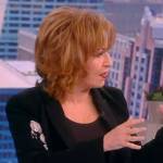 Joy’s black embellished blazer on The View