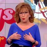 Joy’s black Tom Ford logo pants on The View