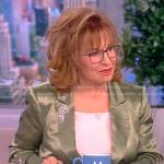 Joy’s green floral embellished blazer on The View