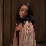 Karen’s velvet tassel trim jacket on Tyler Perrys Sistas