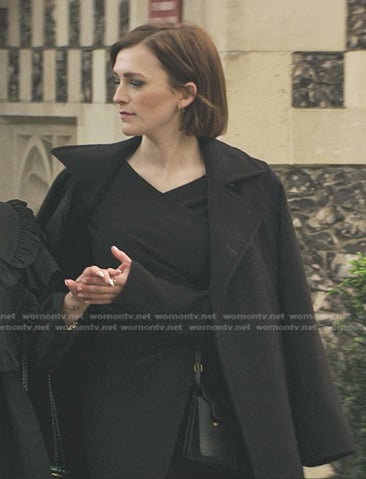 Kate’s black wrap coat on You
