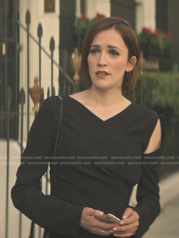 Kate’s black cutout long sleeve dress on You