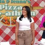 Katie Stilo’s beige cargo pants on Today