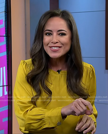 Kaylee Hartung’s yellow blouse on Today