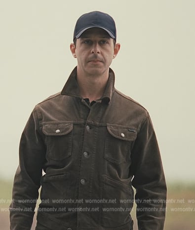 Kendall’s brown corduroy jacket on Succession