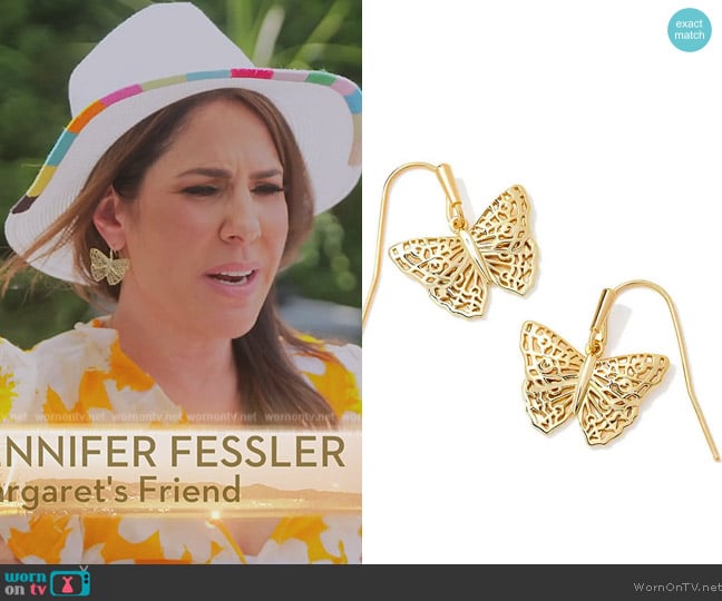 Kendra Scott Hadley Butterfly Small Drop Earrings