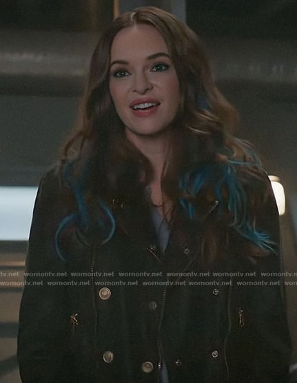 Khione’s leather jacket on The Flash