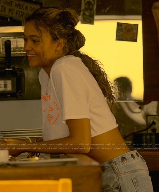Kiara’s Sustainability is Hot t-shirt on Outer Banks