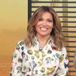 Kit’s floral and butterfly print blouse on Access Hollywood