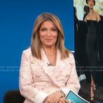 Kit’s pink tweed blazer on Access Hollywood