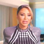 Larsa’s confession knit dress on The Real Housewives of Miami