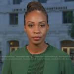 Blayne Alexander’s green pintuck top on Today