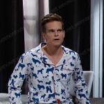 Leo’s dog print pajamas on Days of our Lives