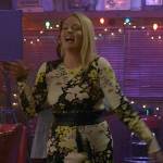 Lexi’s abstract floral midi dress on Not Dead Yet