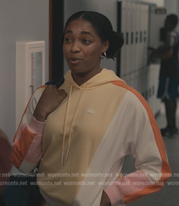 Lisa’s pastel colorblock hoodie on Bel-Air