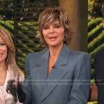 Lisa Rinna’s denim blazer dress on Access Hollywood