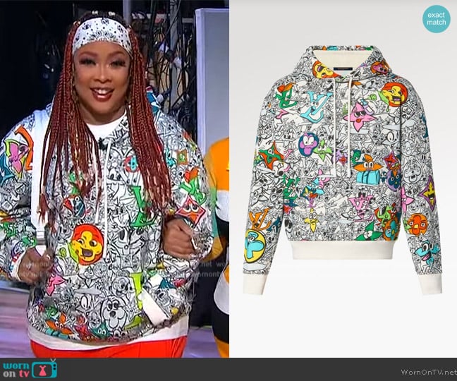 Louis Vuitton Monogram Comics Hoodie worn by Jesseca Dupart on Sherri