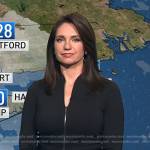 Maria’s black zip front peplum dress on Today
