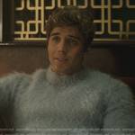 Adam’s blue mohair sweater on You