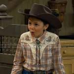 Marsha’s beige plaid western shirt on Bunkd