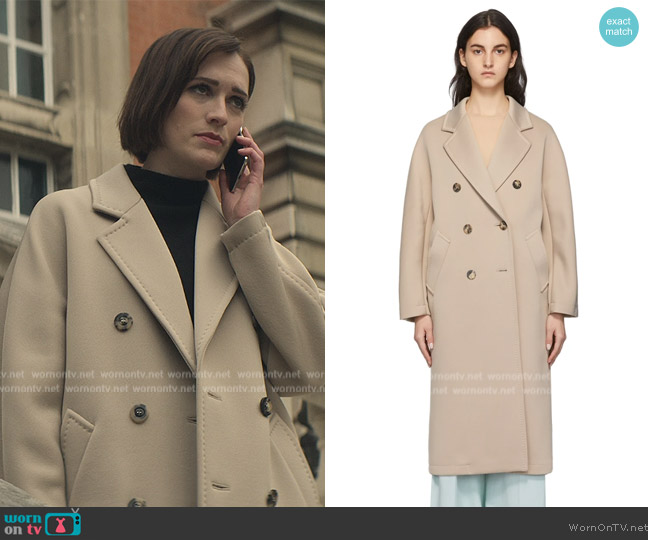 Max Mara Beige  Madame2  Coat worn by Kate (Charlotte Ritchie) on You