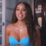 Melissa’s aqua cutout confessional dress on The Real Housewives of New Jersey