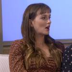 Meredith’s brown floral dress on How I Met Your Father