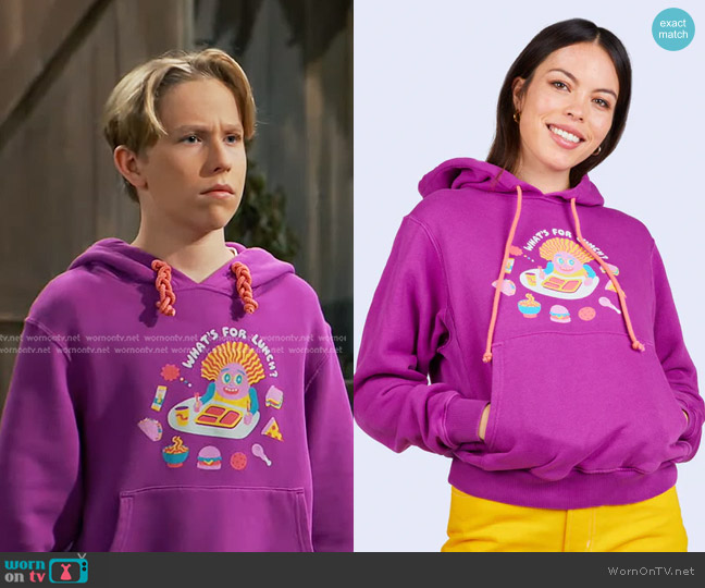 Mokuyobi What's For Lunch Hoodie worn by Jake (Luke Busey) on Bunkd