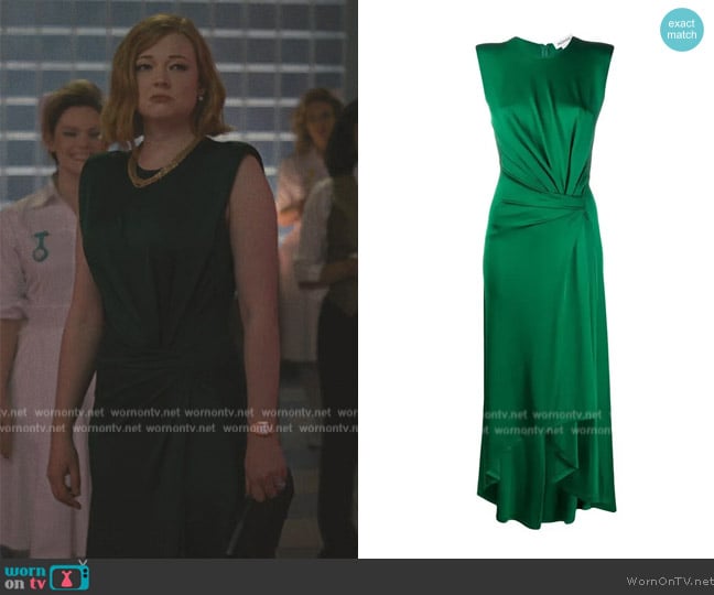 Monse Asymmetric Wrap Dress worn by Shiv Roy (Sarah Snook) on Succession