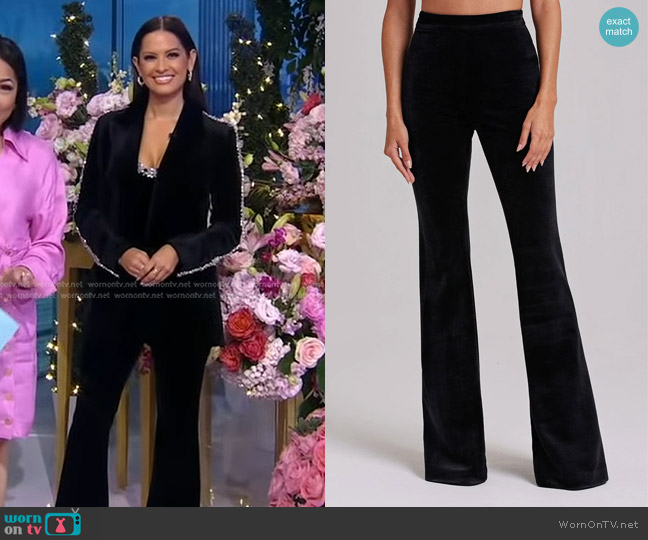 Nadine Merabi Davina Pants worn by Rocsi Diaz on Good Morning America