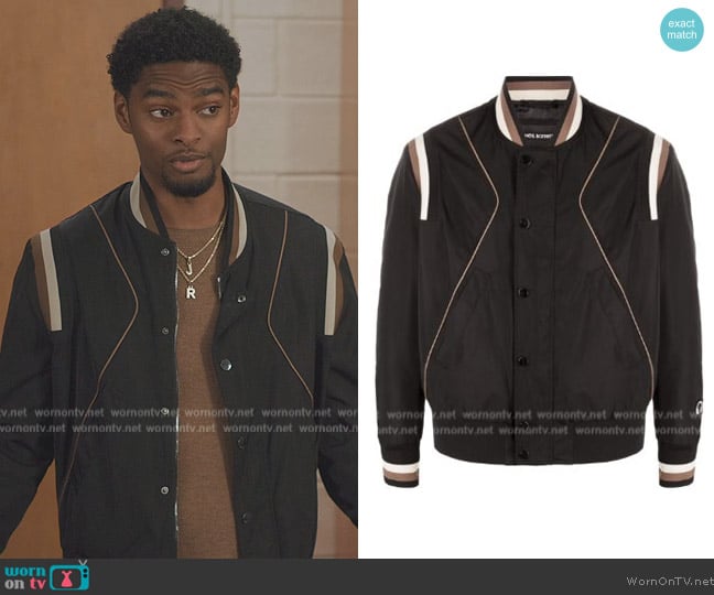 Neil Barrett Modernist bomber jacket worn by JR (Sylvester Powell) on All American Homecoming