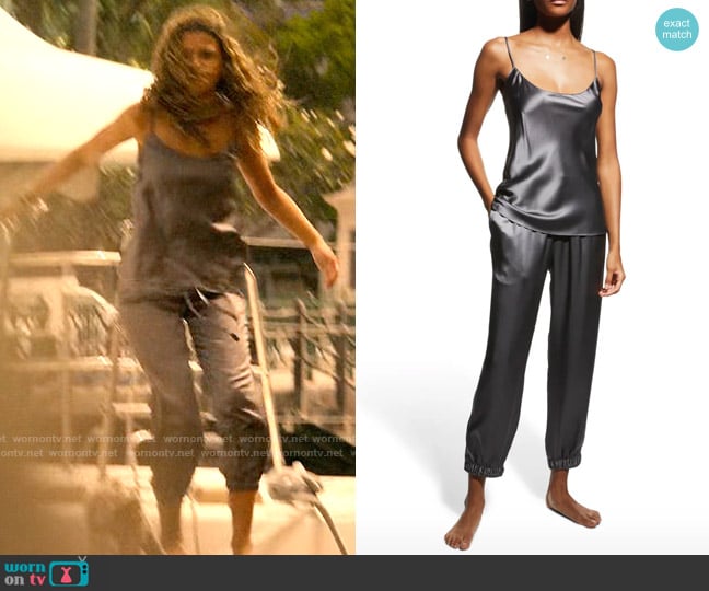 Neiman Marcus Scoop-Neck Silk Camisole worn by Kiara Carrera (Madison Bailey) on Outer Banks