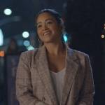 Nell’s plaid blazer on Not Dead Yet