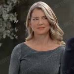 Nina’s shimmery long sleeve dress on General Hospital