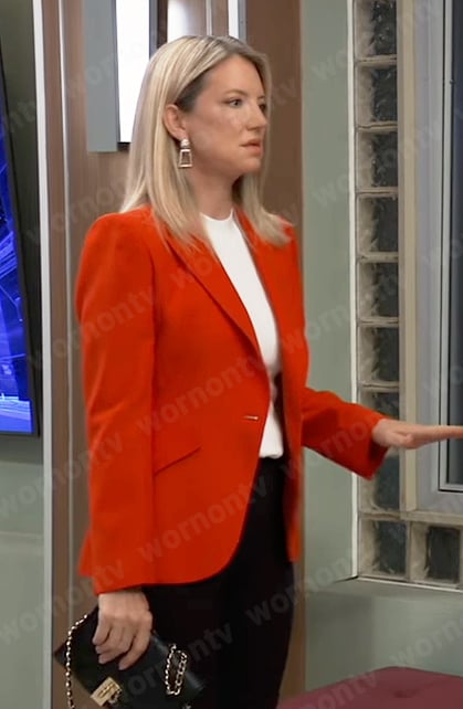 Nina’s red blazer on General Hospital