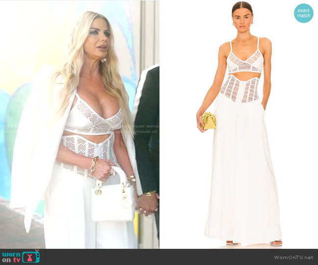 PatBO Linen Bralette Top worn by Alexia Echevarria (Alexia Echevarria) on The Real Housewives of Miami