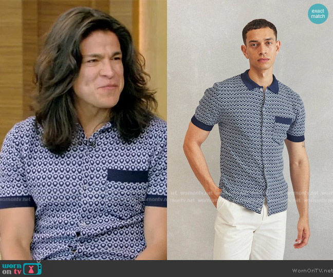 Percival Casa Piccante Knit worn by Cristo Fernandez on Live with Kelly and Mark
