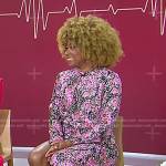 Phoebe Robinson’s pink floral slit dress on Today