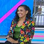 Rachel Luna’s floral blazer on Today