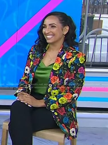 Rachel Luna’s floral blazer on Today