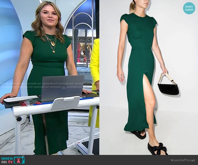 Reformation Gavin Midi Dress worn by Jenna Bush Hager on Today